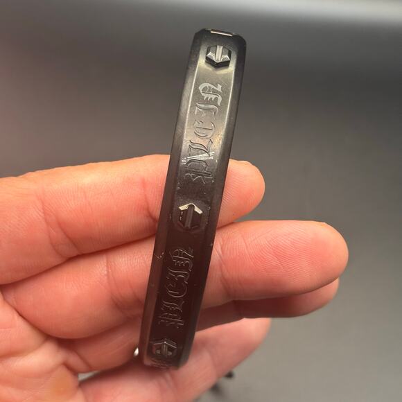 Philipp Plein PJ7AA17BL Mens Black Stainless Steel Hexagon Bracelet NIBWT - Picture 13 of 17